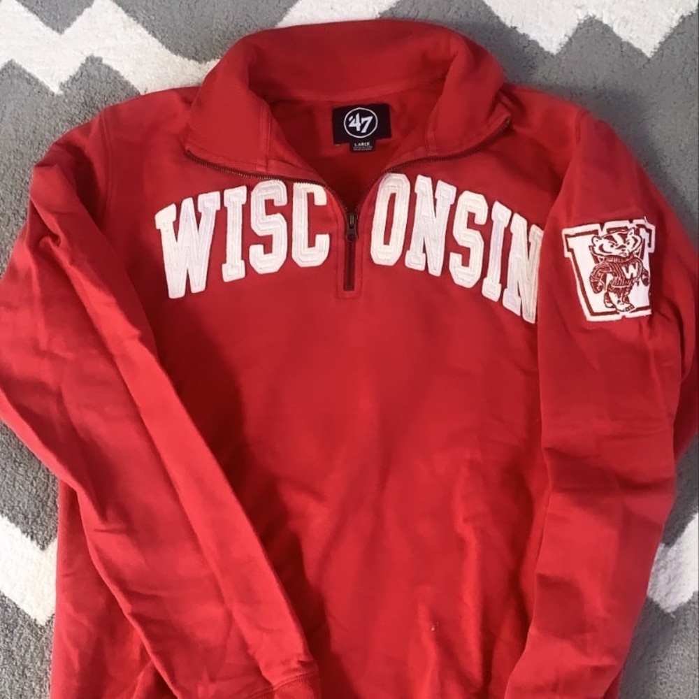 Wisconsin Embroidered Crewneck